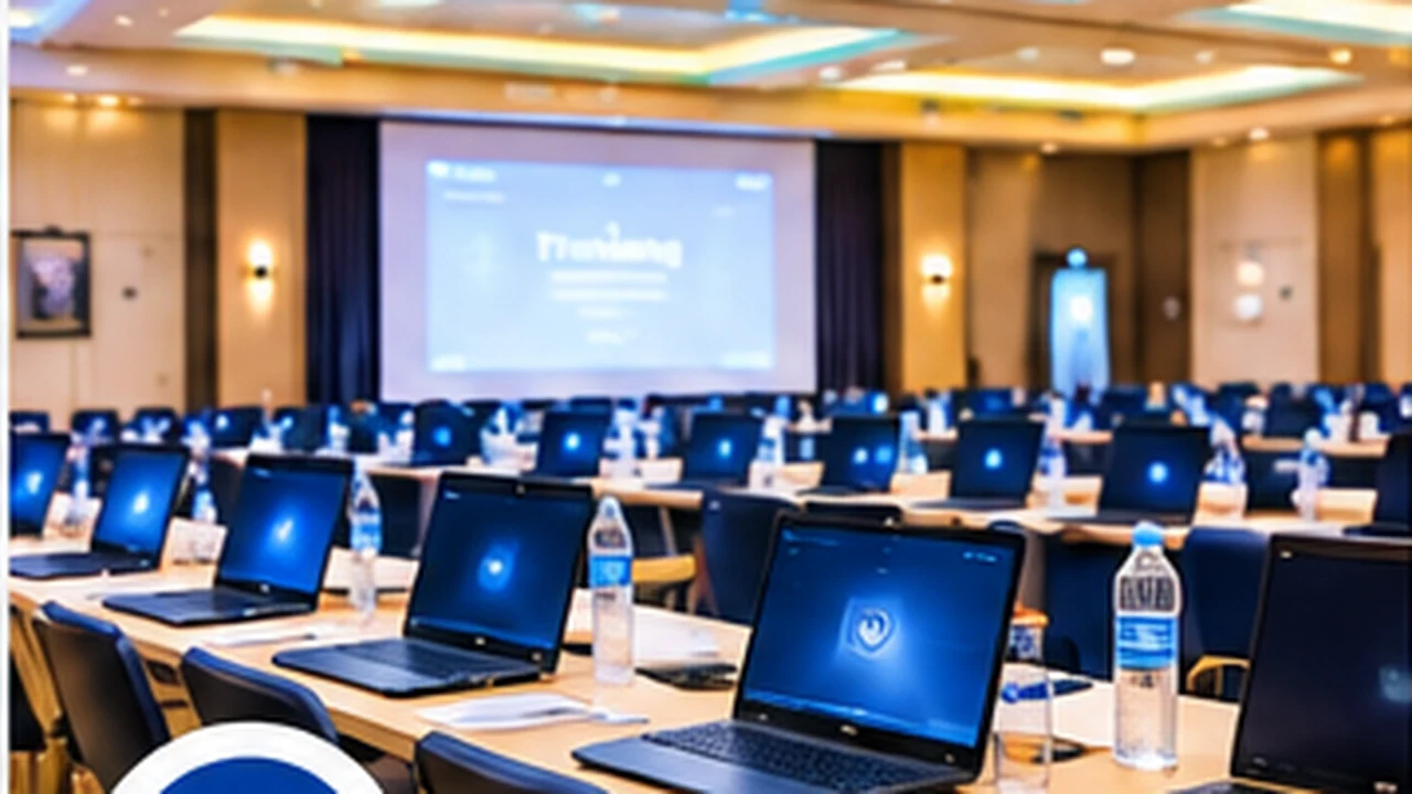 Training and event venue equipped with rental laptops